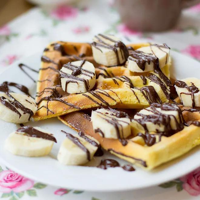 Gaufre Nutella Banane/Fraises