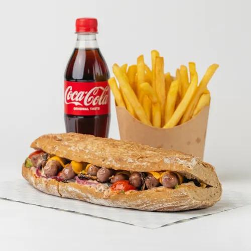 Menu Sandwich Beef Sausage