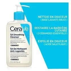 Cerave Sa Gel Nettoyant Anti-Rugosites Peau Seche Et Rugueuse 236Ml