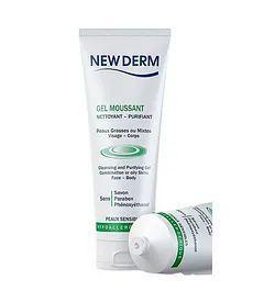 New Derm Gel Moussant Nettoyant Purifiant 250Ml