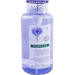 Klorane Eau Micellaire Au Bleuet Sans Rincage 400Ml