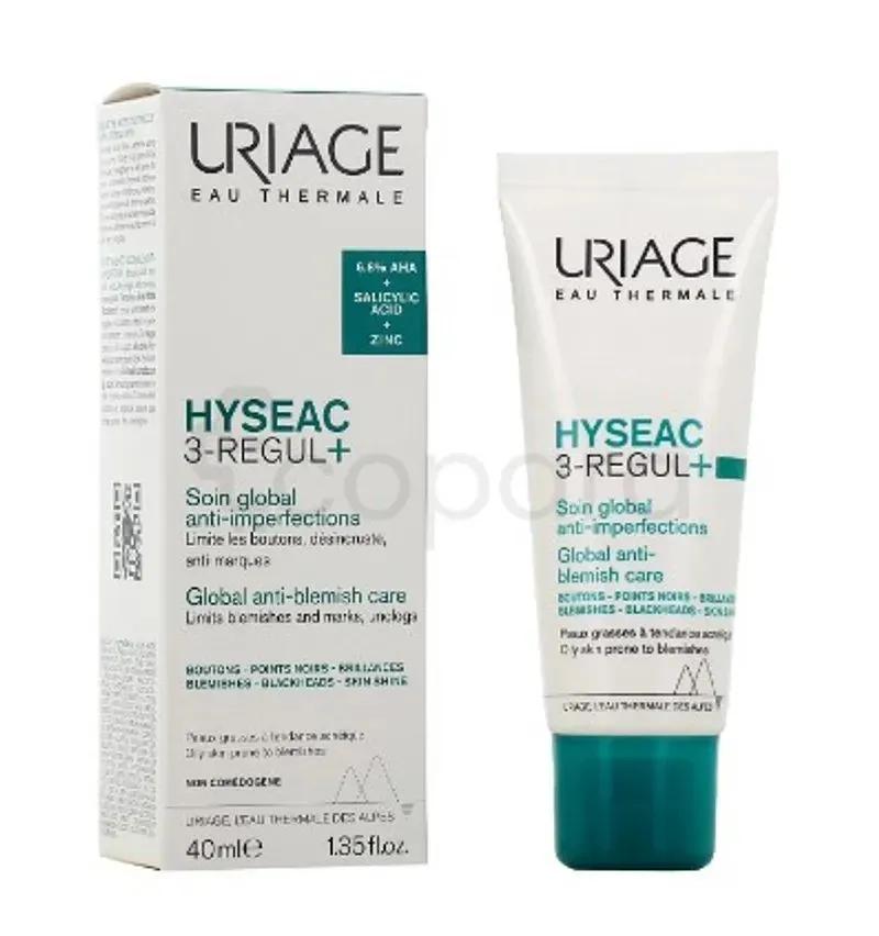 Uriage Hyseac 3-Regul+ Soin Global Anti Imperfections Peaux Grasses 40Ml