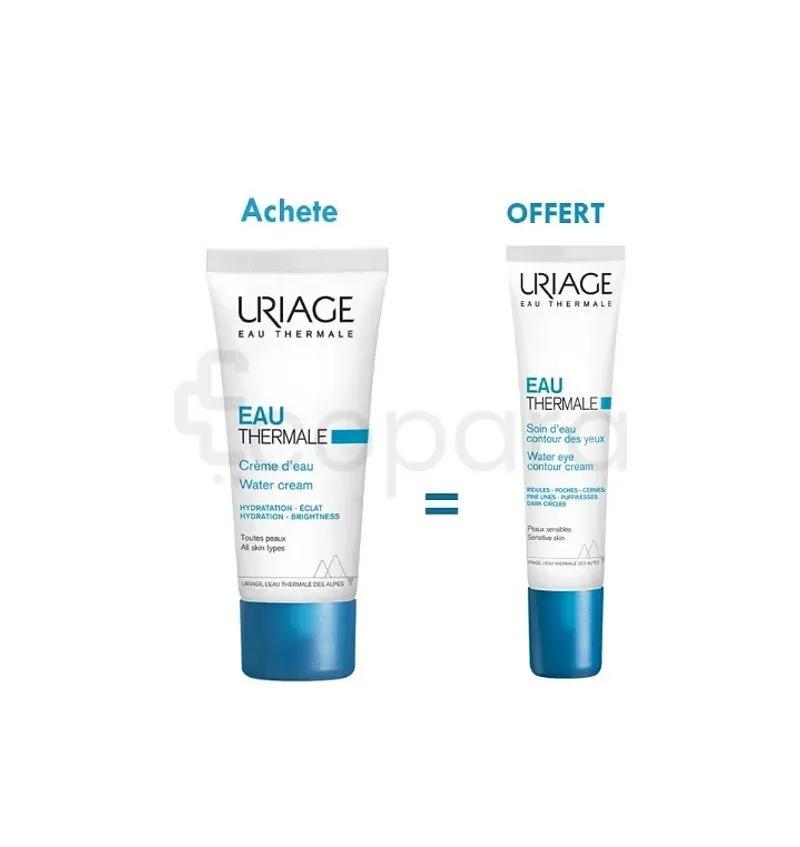Uriage Coffret Creme D'Eau 40Ml + Soin D'Eau Contour Des Yeux 15Ml Offert