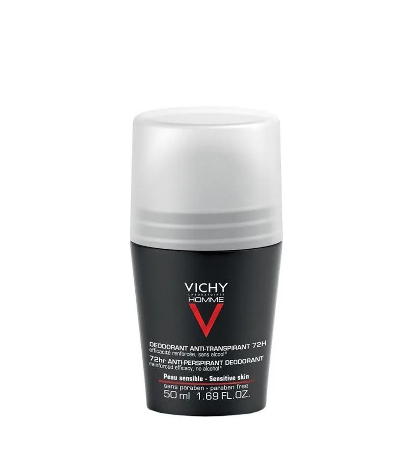 Vichy Homme Deodorant Anti-Transpirant 72H Roll-On 50Ml