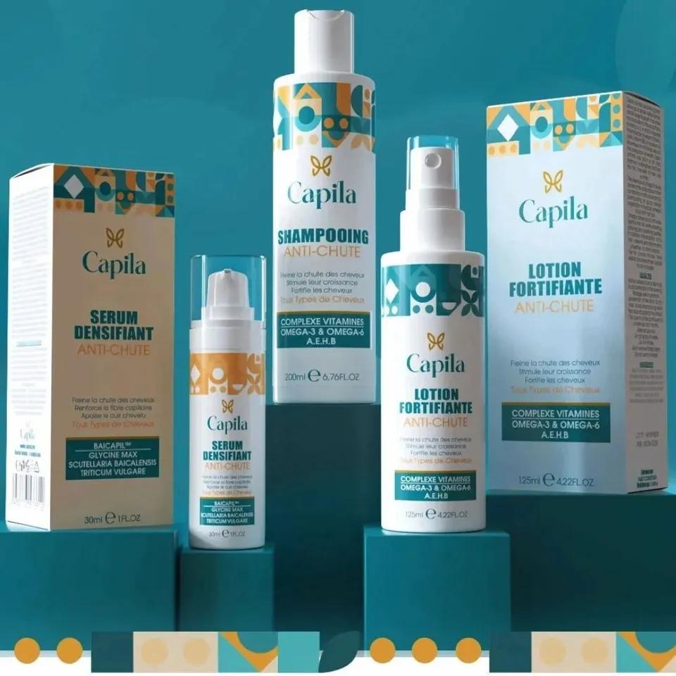 Capila Pack Shampooing Anti-Chute 200Ml + Serum Densifiant Anti-Chute 125Ml + Lotion Fortifiante Anti-Chute 30Ml