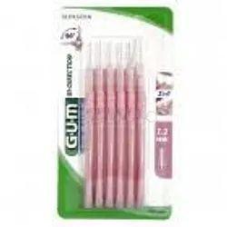 Gum Manche Avec Brossette Fine 1.2Mm Boite De 6 Reference 2614