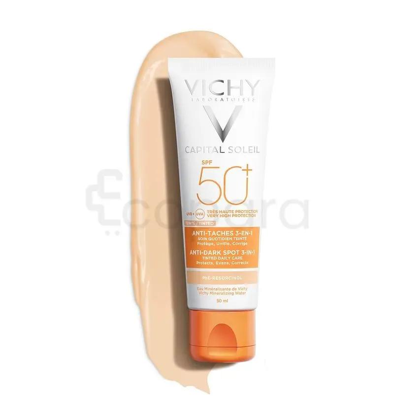 Vichy Ideal Soleil Soin Anti-Tache Teinte 3En1 Spf50+ 50Ml