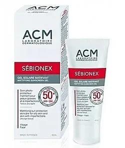 Acm Sebionex Gel Ecran Matifiant Spf50+ 40Ml