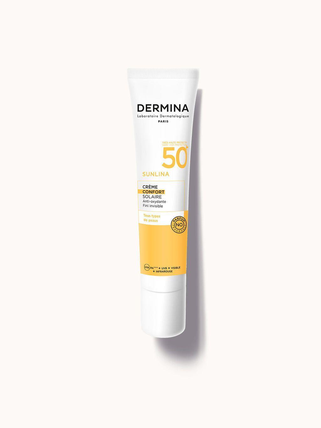Dermina Sunlina Creme Confort Invisible Spf50 40Ml