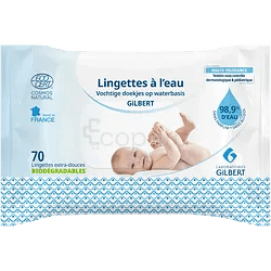 Gilbert Lingettes A L'Eau Biodegradables Boite De 70