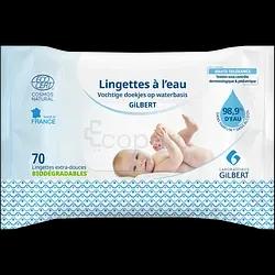 Gilbert Lingettes A L'Eau Biodegradables Boite De 70