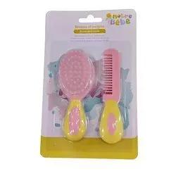 Notre Bebe Brosse Et Peigne Bleu Reference Bd056-2