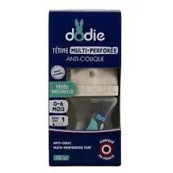 Dodie Biberon Multi Perforee Anti-Colique Bleu 150Ml D1 Reference 0392