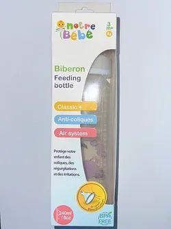 Notre Bebe Biberon Feeding Bottle En Verre Decore 240Ml Reference Bd171A