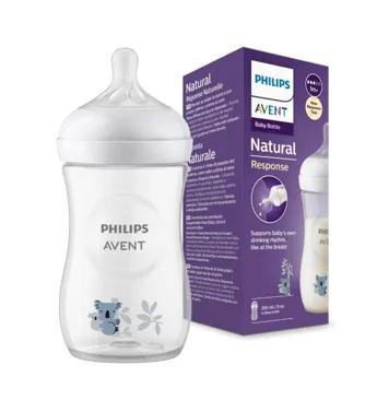Avent Biberon Natural Response +1Mois 260Ml Koala Reference Scy903/67