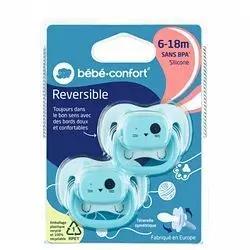 Bebe Confort Sucettes Reversibles 6-18Mois Silicone Annimals Bleu Reference 3277869