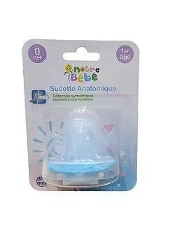 Notre Bebe Sucette Ronde 1Er Age Bleu Reference Nb023