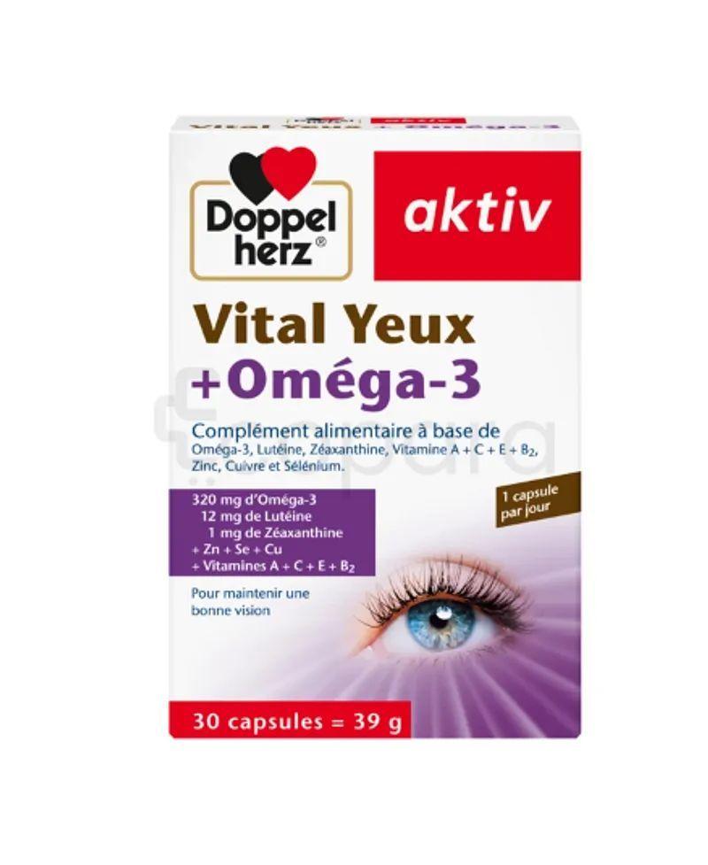 Doppel Herz Vital Yeux + Omega 3 Boite De 30 Comprimes