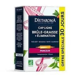 Dietaroma Cap Ligne Brule Graisse Boite De 20 Ampoules + 10 Offertes