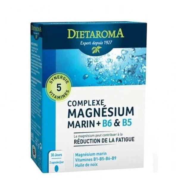 Dietaroma Magnesium Marin + B6 Et B5 Boite De 60 Capsules
