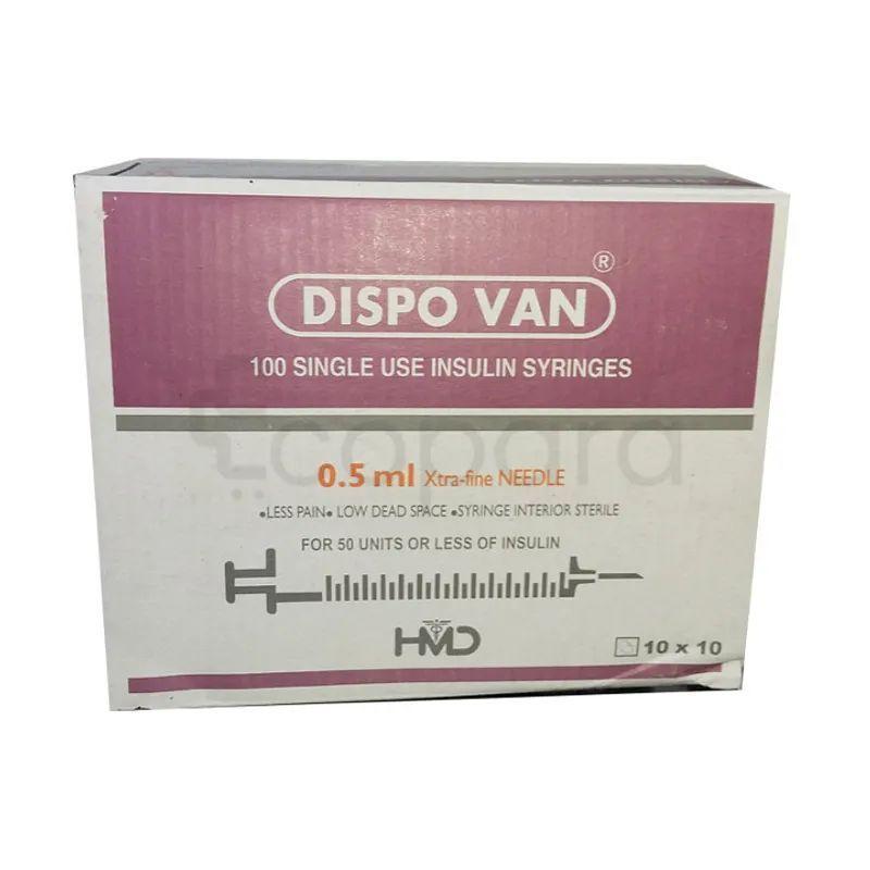 Dispovan Seringue Insuline 0.5Ml Boite De 100