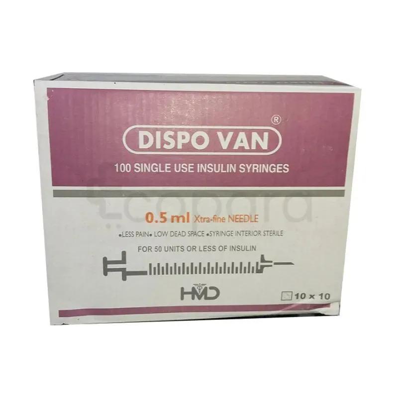 Dispovan Seringue Insuline 0.5Ml Boite De 100
