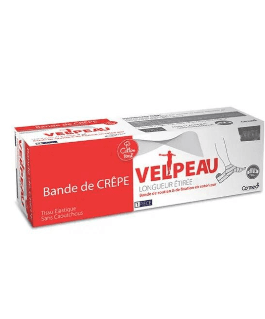 Crepe Velpeau Largeur 14-15Cm Rouge