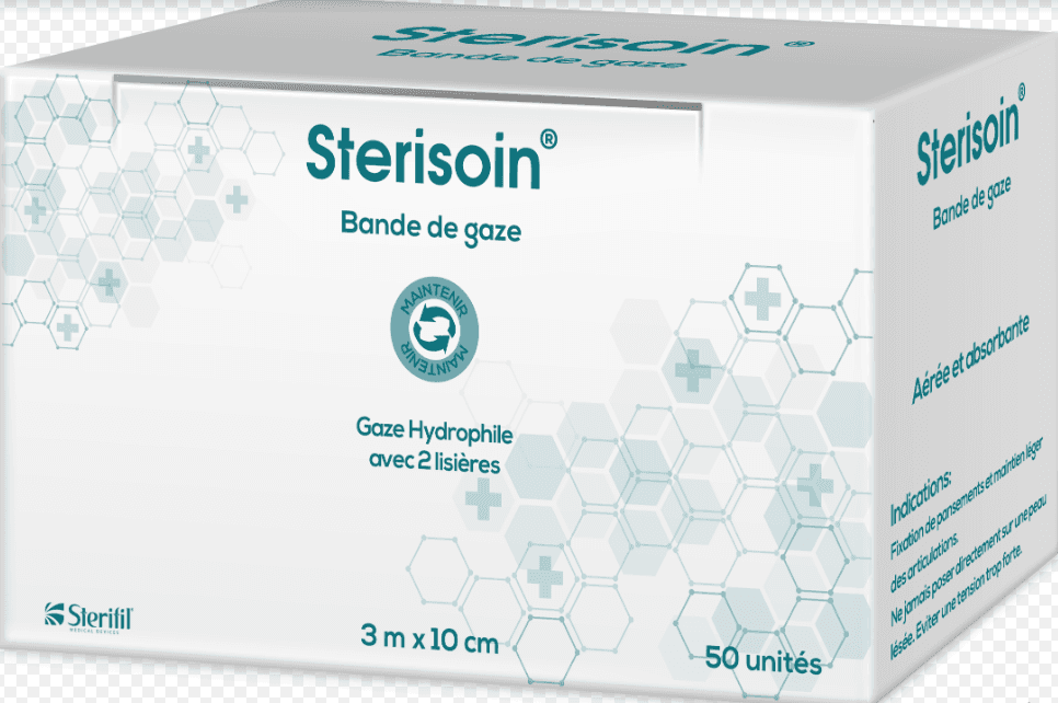 Sterisoin Bandes De Gaze 3M*10Cm Boite De 50
