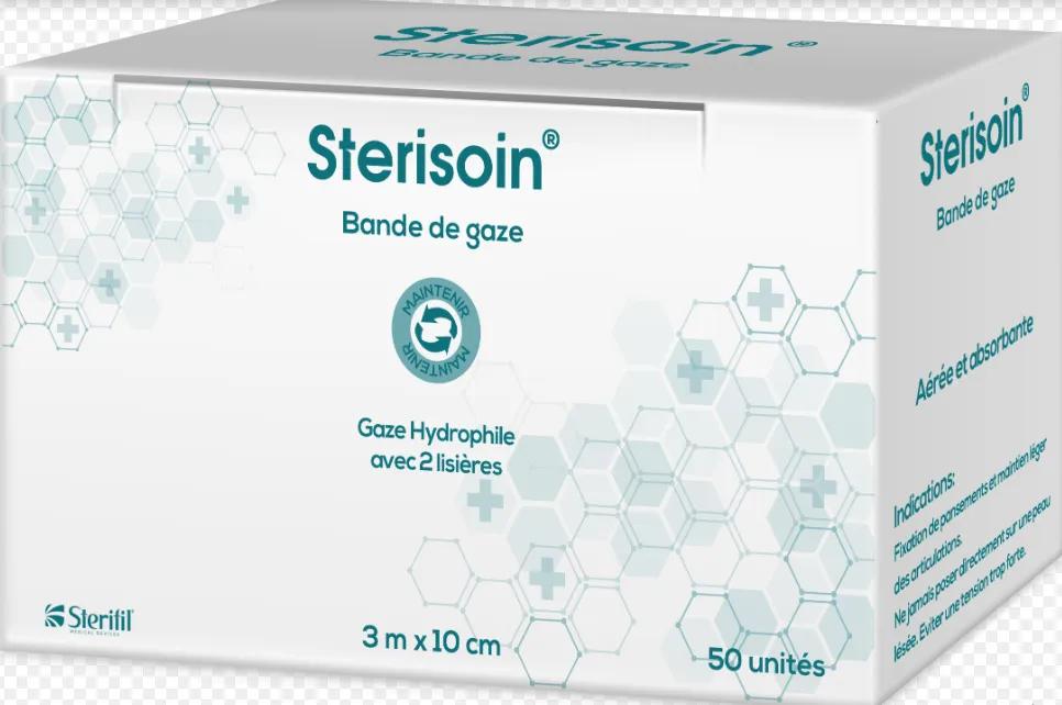 Sterisoin Bandes De Gaze 3M*10Cm Boite De 50