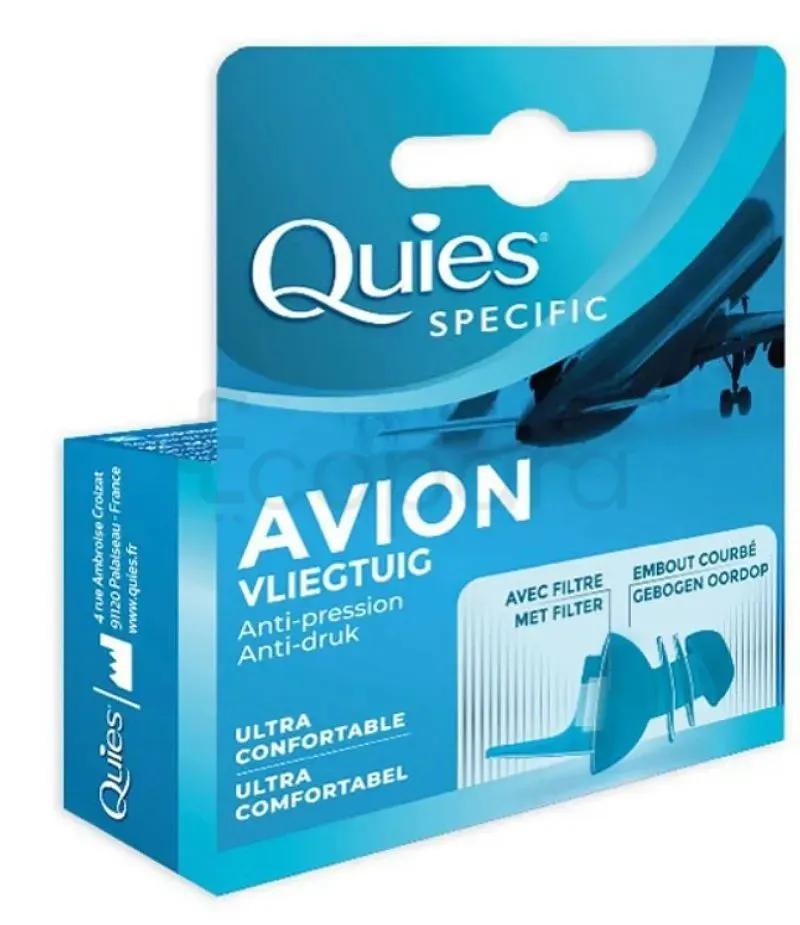 Quies Specific Avion Anti-Pression Boitre De 1 Paire Reutilisable