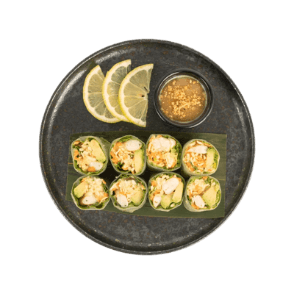 Rouleaux de printemps au Saumon – 8 Pièces