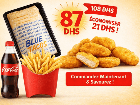 Menu Tacos + Chicken Nuggets