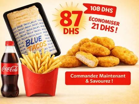 Menu Tacos + Chicken Nuggets
