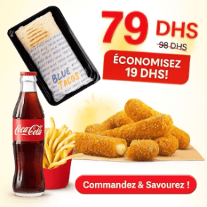 Menu Tacos + Mozzarella Sticks