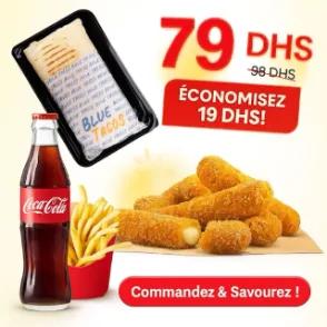 Menu Tacos + Mozzarella Sticks