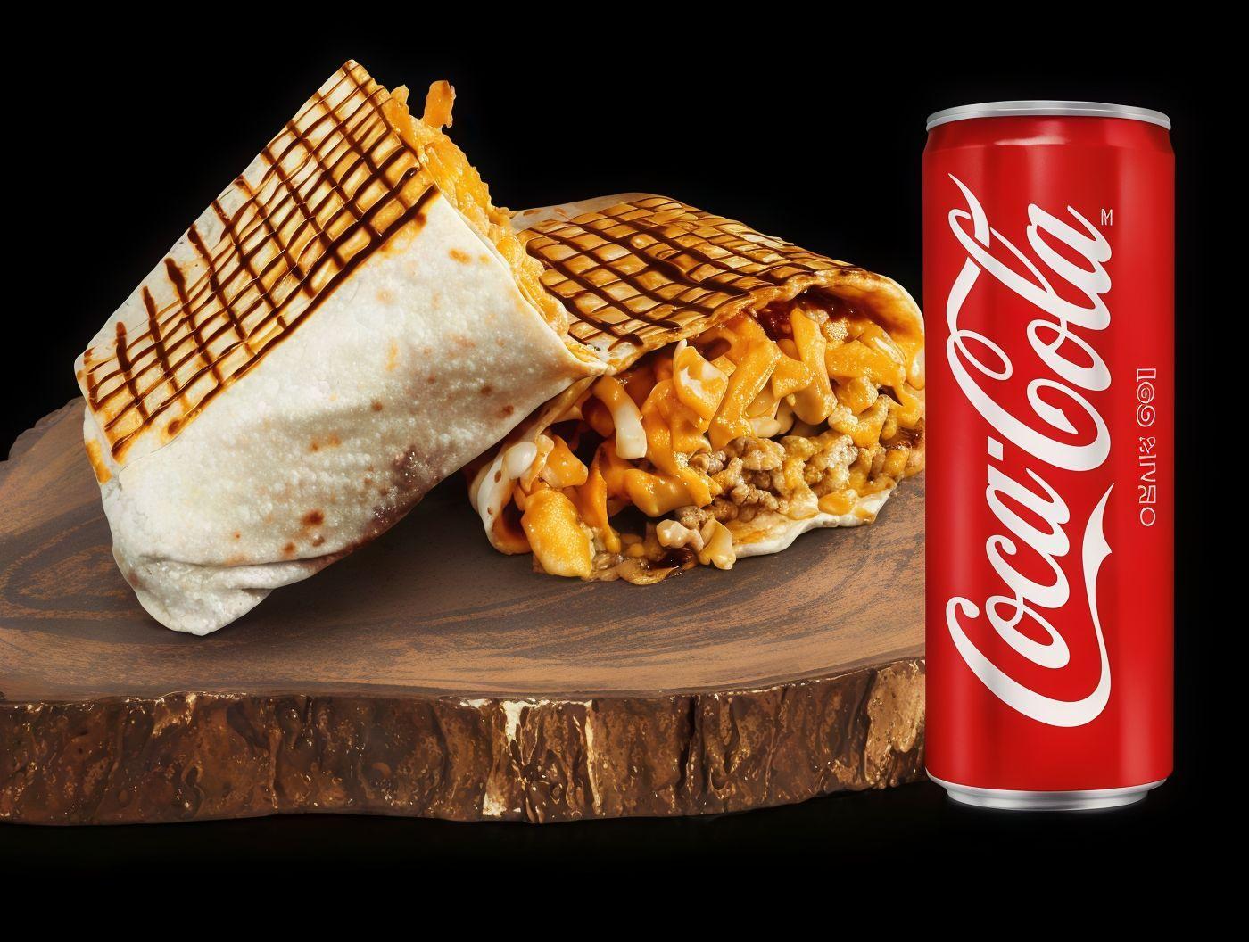 Tacos mixtes normal (L) plus produit pepsi fraîche