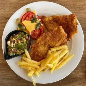 Plat escalope panée