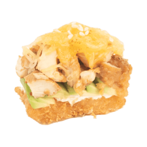 Crispy Rice Poulet Mozza