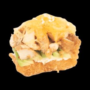 Crispy Rice Poulet Mozza
