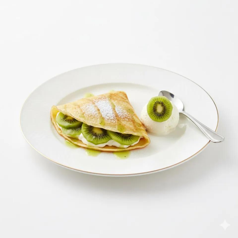 Nutella and kiwi crepe