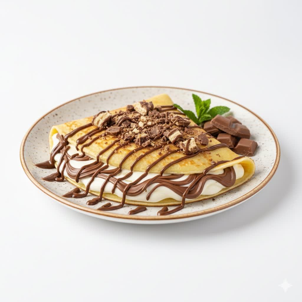 Nutella crepe with 4 chocolates