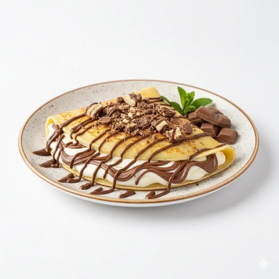 Nutella crepe with 4 chocolates