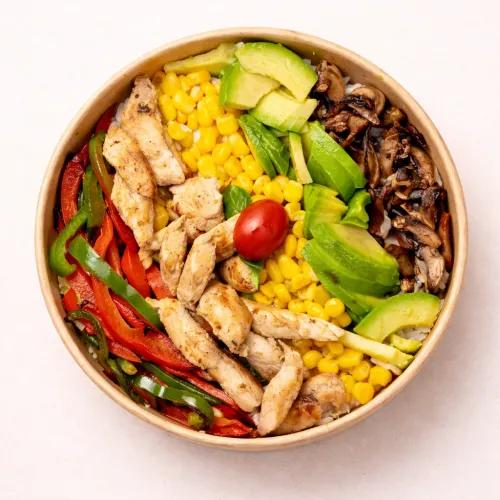 Chicken Avocado Rice Bowl