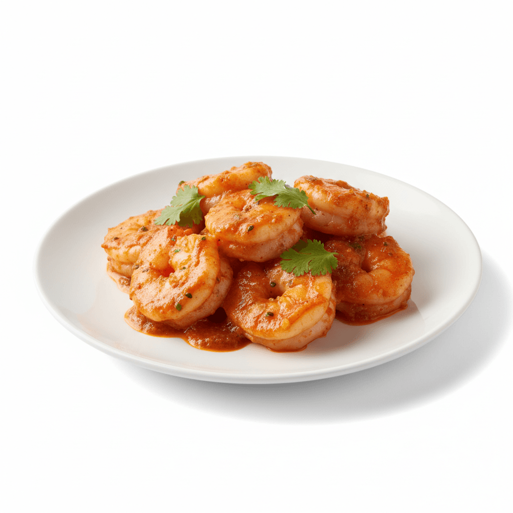 Crevettes en sauce