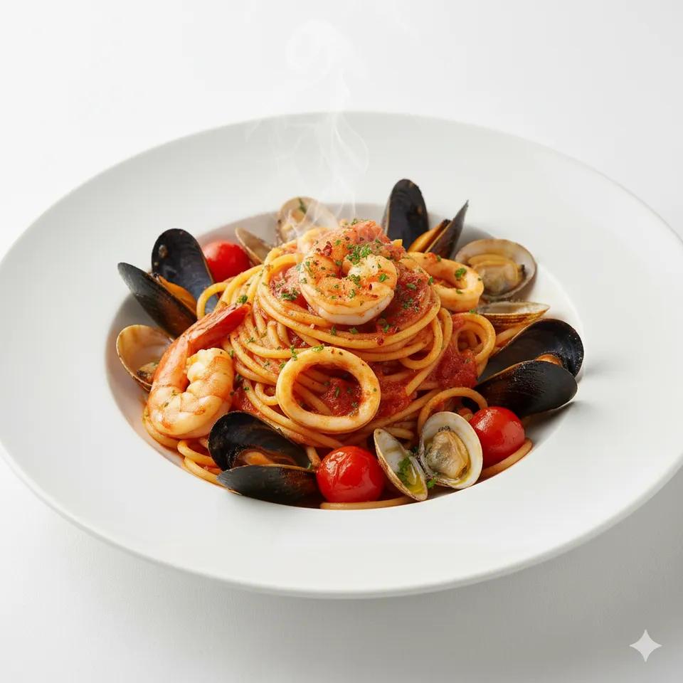 Spaghetti fruits de mer