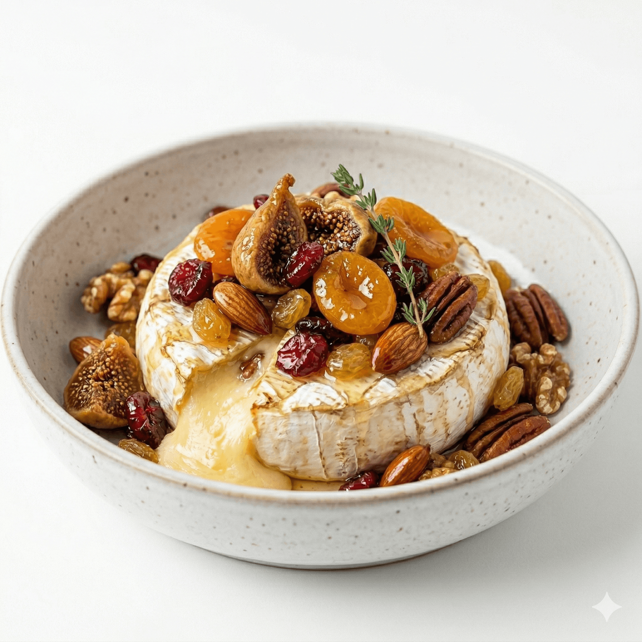 Camembert rôti aux fruits secs