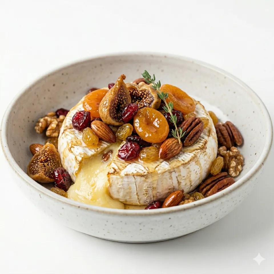 Camembert rôti aux fruits secs