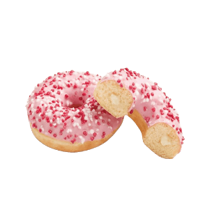 Donut Pink & White