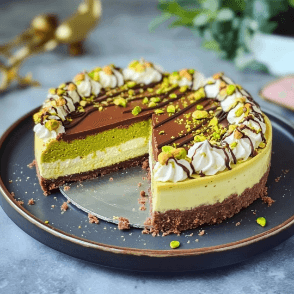 Dubai Chocolate Cheesecake