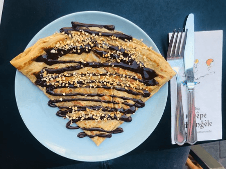 Nutella and Dried Fruit Crepe